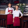 KARLOWSKY | Fartuch na szelkach Basic – bordowy