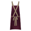 KARLOWSKY | Urban Twill Cross Back Bib Apron – Aubergine - 700×850 mm