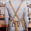 KARLOWSKY | Urban Twill Cross Back Bib Apron – Pebble Grey - 700×850 mm