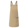 KARLOWSKY | Urban Twill Cross Back Bib Apron – Pebble Grey - 700×850 mm