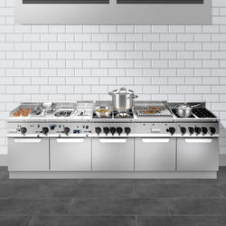 Elektryczna płyta grillowa - 9,6 kW - Gładka - z błyszczącym powierzchnią