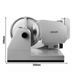 Graef | Master 2720 – profesjonalna krajalnica uniwersalna – ostrze: Ø 270 mm – długość cięcia: 230 mm