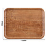 (24 sztuki) CAMBRO | MADEIRA – taca laminowana – prostokątna – 330 x 430 mm – wygląd drewna – brązowo - oliwkowa