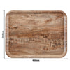 (24 sztuki) CAMBRO | MADEIRA – Taca laminowana – prostokątna – 360 x 460 mm – wygląd drewna – jasna oliwka