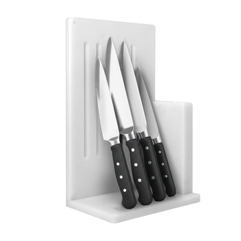 Stojak do przechowywania noży - biały
