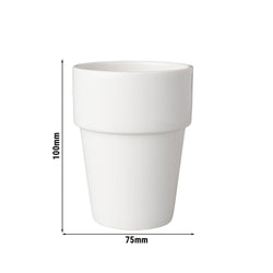 (6 sztuk) BUDGETLINE - Kubek do mleka Mammoet - 19 cl - biały