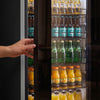 Commercial Beverage Display Fridge - 105 litres - slimline - with 1 glass door
