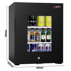 Minibar - 402 mm - 36 litrów - 1 szklana drzwi