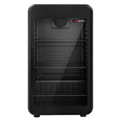 Lodówka minibarowa – 500 mm – 120 litrów – z 1 szklanymi drzwiami (czarna)