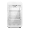Commercial Mini Bar Refrigerator - 500mm - 120L - with 1 glass door & reversible hinges - White - Double-glazed glass door