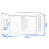Exhaust Air Purification System with Motor - 4600m³/h - with Pre‑Filter & Activated Carbon Filter - incl. Protective Panel