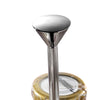 (4 pcs) Jam Etagere / Buffet Stand - Stainless steel - Chrome - round - Ø115mm - with 3 shelves