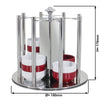 Jam Etagere / Buffet Stand - rotating - Stainless steel - Chrome - Ø180mm