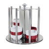 Jam Etagere / Buffet Stand - rotating - Stainless steel - Chrome - Ø180mm