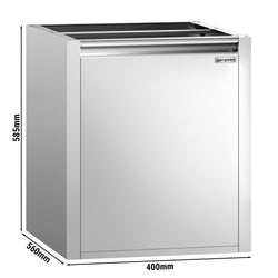 Kosz na śmieci - Moduł podblatowy - 400x560mm - stal nierdzewna