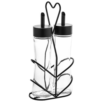 (12 sztuk) Zestaw do przypraw - 2 części - na stojaku - ocet i olej - Prime Gastro