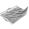 (10 szt.) Ścierka do szkła - z mikrofibry - 500x700mm - Szara