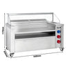 Stacja do gotowania – mobilna – 1600 x 850 mm – wysokość: 1170 mm – z kuchenką elektryczną i bemarem