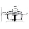 Saucepan - Stainless Steel - 1L - Ø 160mm - Height: 50mm - incl. Lid