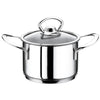 Saucepan - Stainless Steel - 1L - Ø 160mm - Height: 50mm - incl. Lid