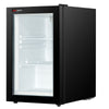 Lodówka minibar - 440mm - 62L - 1‑drzwiowa, ze szklanymi drzwiami - Czarny