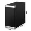 Lodówka na mleko do ekspresu - 9.8L-210mm - oświetlenie LED - cyfrowy wyświetlacz temperatury - Czarna - Dla PL - 2–18°C