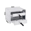 Piec do pizzy i flammkuchen mini – elektryczny – dwukomorowy – 2,26 kW – 2x 33 cm – 230 V – do 300 °C – manualny