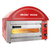 Piec do pizzy mini – elektryczny – 1x 34 cm – manualny – czerwony