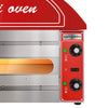 Piec do pizzy mini – elektryczny – 1x 34 cm – manualny – czerwony