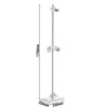 Stojak na akcesoria do pizzy - stal nierdzewna - 350x250x1750mm - 8.6kg - na 2 łopaty, 1 małą łopatę i 1 szczotkę