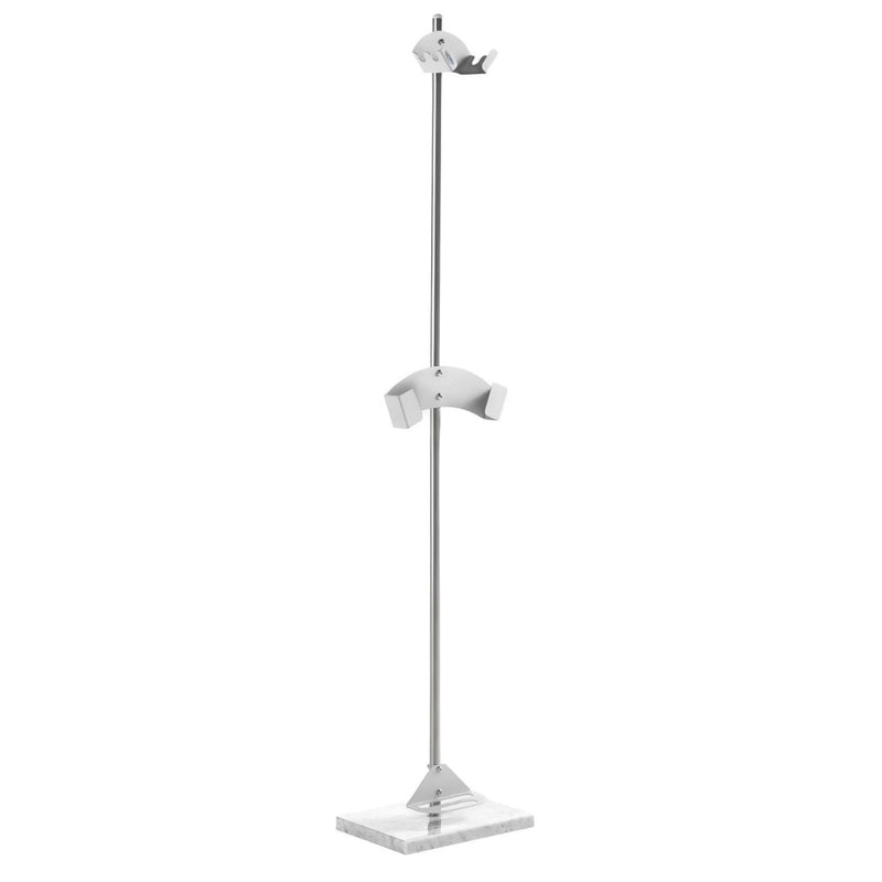 Stojak na akcesoria do pizzy - stal nierdzewna - 350x250x1750mm - 8.6kg - na 2 łopaty, 1 małą łopatę i 1 szczotkę