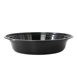 (300 Stück) Mehrwegschale - Polypropylen - 1000ml - rund - Schwarz