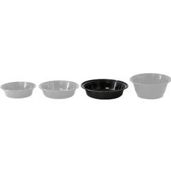 (300 Stück) Mehrwegschale - Polypropylen - 1000ml - rund - Schwarz
