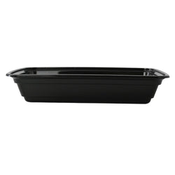 (300 Stück) Mehrwegschale - Polypropylen - 450ml - rechteckig - Schwarz