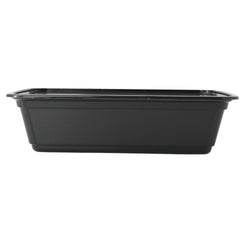 (300 Stück) Mehrwegschale - Polypropylen - 700ml - rechteckig - Schwarz