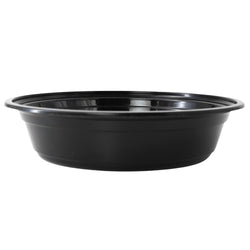 (300 Stück) Mehrwegschale - Polypropylen - 700ml - rund - Schwarz