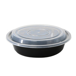 (300 Stück) Mehrwegschale - Polypropylen - 700ml - rund - Schwarz