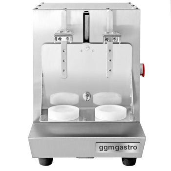 Elektryczny shaker do mleka i koktajli – podwójny – 40 W – 240 obr./min – stal nierdzewna - Prime Gastro