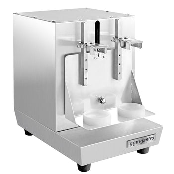 Elektryczny shaker do mleka i koktajli – podwójny – 40 W – 240 obr./min – stal nierdzewna - Prime Gastro