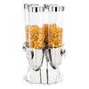 Commercial Cereal Dispenser - quadruple - rotating - Ø120mm - Rotary Dispense - Stainless Steel Stand