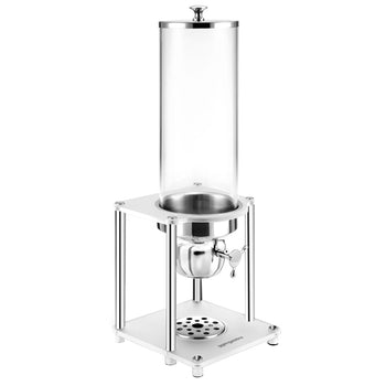 Dozownik do płatków śniadaniowych - pojemnik plastikowy - 3,7 litra - srebrny - Prime Gastro