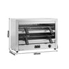Toster Maxi i salamander – 4,5 kW – z 2 półkami
