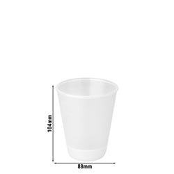 (24 sztuki) Kubki wielokrotnego użytku – 300 ml – przezroczyste