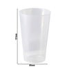 (150 sztuk) Kubek wielokrotnego użytku 400 ml - Ø 85 mm - PP