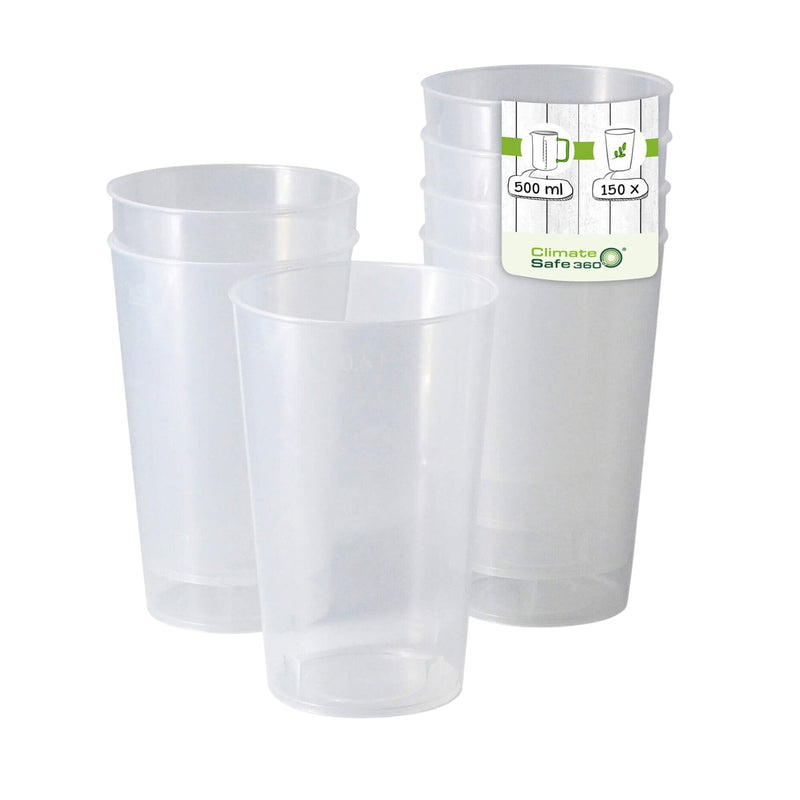 (150 sztuk) Kubek wielokrotnego użytku 500 ml - Ø 90 mm - PP