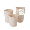(60 sztuk) Kubki wielokrotnego użytku – 400 ml – Ø 95 mm – kremowo - białe