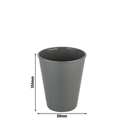 (24 sztuki) Kubki wielokrotnego użytku – 300 ml – szare