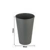(24 sztuki) Kubki wielokrotnego użytku – 400 ml – szare