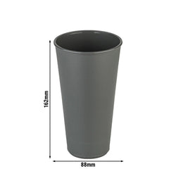 (24 sztuki) Kubki wielokrotnego użytku – 500 ml – szare