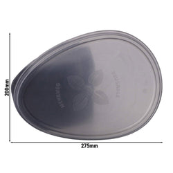 (60 sztuk) Przykrywki wielokrotnego użytku – szare – odpowiednie do pojemników wielokrotnego użytku o wymiarach 275 x 200 mm